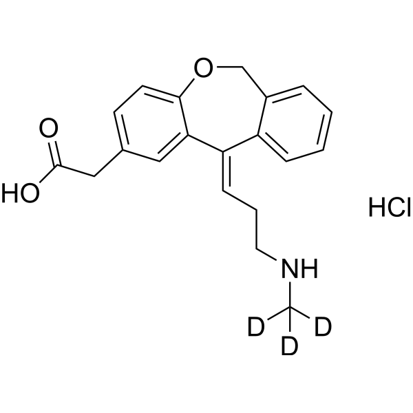 (E)-N-Desmethyl Olopatadine-d3 HCl